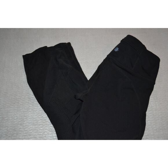 30164 Athleta Gym Pants Leggings Capris Workout Black Size Small Womens - Picture 1 of 12